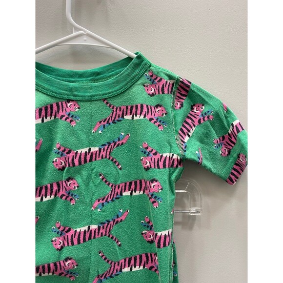 Hanna Andersson Green Tiger Short John PJ Set 130 cm / 8 Years - Picture 2 of 4